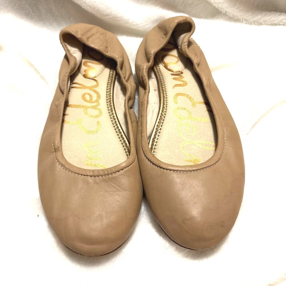 Sam Edelman Fritz Women’s 10 Tan Leather Ballet Slippers Croquette - Picture 1 of 5